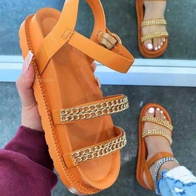 China 2022 summer new fashion trend beach thick bottom sandals outside the beach ladies casual sandals for sale