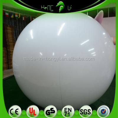 China Party 1.5m Diameter Inflatable Helium Balloon , Milk White Inflatable Balloons for sale