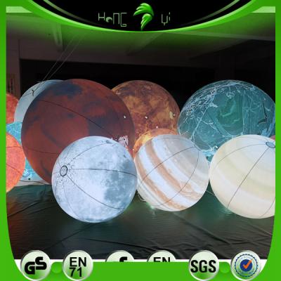 China Promotion Factory Price Customized Giant Inflatable Decorative Inflatable Planet Balloon Solar System for sale