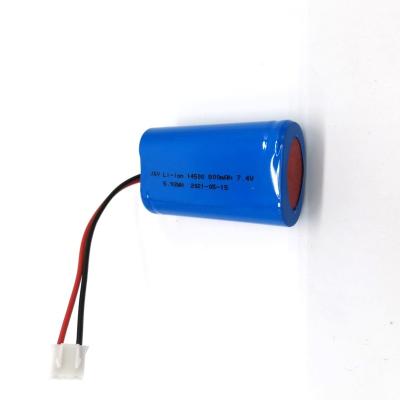 China Home Appliances 14500 7.4V 800mAh Protected Rechargeable Li-ion Battery J&Y for sale