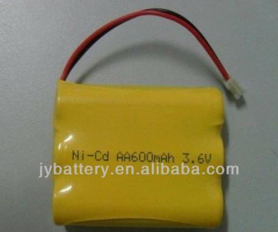 China Cordless phone ni-cd aa 600mah 3.6v used in cordless phone, solar lighting, shaver, emergency lighting for sale