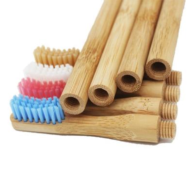 China 2022 New Design Screw Interface Head Replaceable Wire Replaceable Head Toothbrush Bamboo Toothbrush for sale