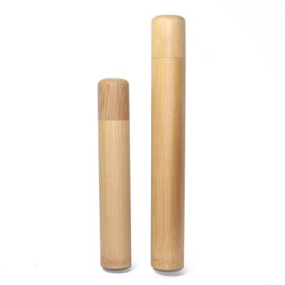 China China Eco-friendly Natural Bamboo Tubes Packaging, Bamboo Toothbrush Holder, Bamboo Toothbrush Case for sale