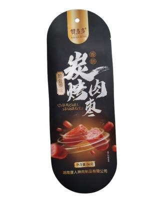 China Moisture Proof OEM Printed Food Grade Custom Shape Sausage Packaging Plastic Bags For Sausage for sale