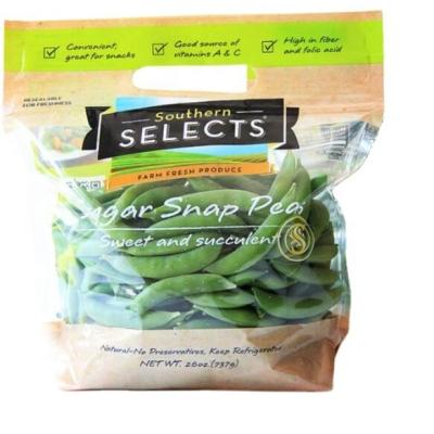 China Moisture Proof OEM Printed Food Grade Stand Up Zipper Resealable Micro Perforated Vegetable Plastic Packaging Bags For Fresh Food for sale