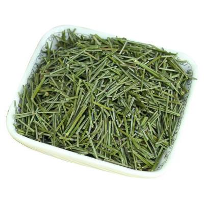 China Private Label Printed White Pine Needle Tea Of Stretched And Straight Spear Shape & Emerald Green Color for sale