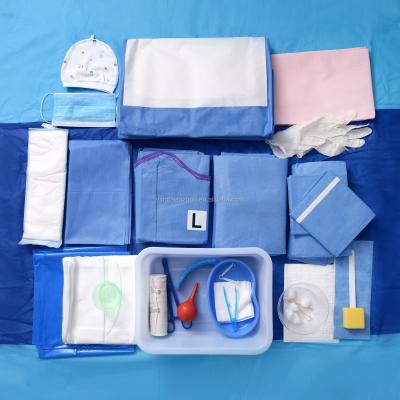 China TUV CE ISO Non Woven Sterile Delivery Package Set for sale