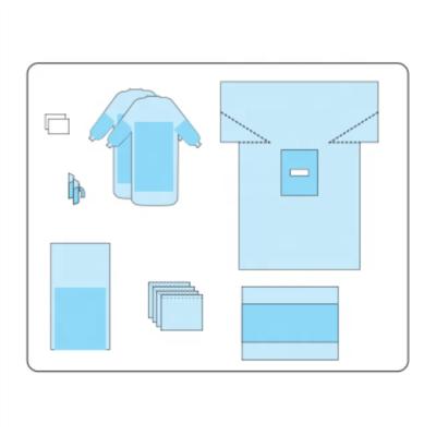 China CE ISO Package Non Woven Abdominal Ser Sterile for sale