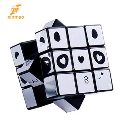 China Custom New Design 5.7CM Toy 2018 Cartoon Magic Cube Puzzle Educational Toy With Directly Footprint,Spiecal Logo,Mirror Stickers for sale