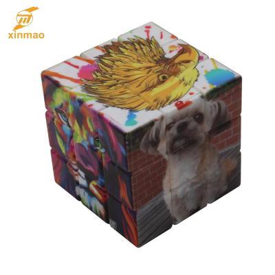 China Eco-friendly 3x3 2x3 cartoon speed UV printing OEM puzzle magic cube for kids and promo for sale