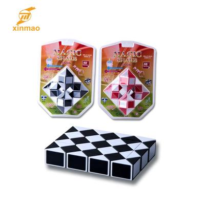 China Wholesale Eco-Friendly Kids Snake Shape Diamond Shape Magic Cube With PVC Case, Clever Toys! for sale