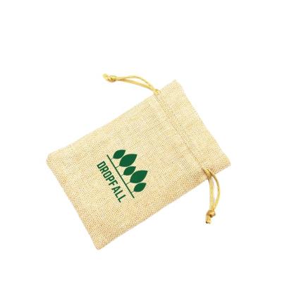 China Recyclable Burlap Sack Hessian Canvas Pouch For Coffee/Coffee Cocoa Tea Beans Hemp Pouch for sale