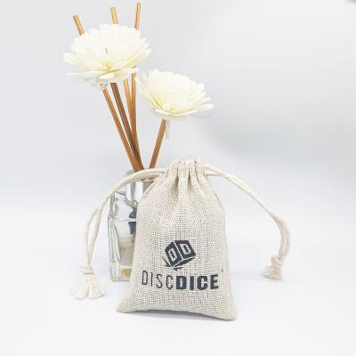 China Recyclable Custom Hemp Recycled Logo Pouch Calico Organic Cotton Muslin Canvas Bag Fashion Cotton Jewelry Pouch Bag for sale