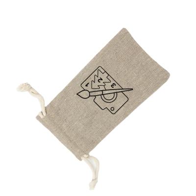 China Recyclable Wholesale Hemp Fabric Sack Jute Bags Storage Canvas Jewelry Pouches Tote Bags for sale