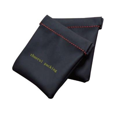 China New Design Recyclable Wholesale Custom PU Leather Storage Pouch Cosmetic Bag for sale