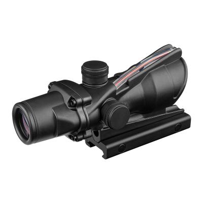 China Aluminium Tactical 4X32 Red Fiber Optic Sight scope hunting scope for hunting for sale