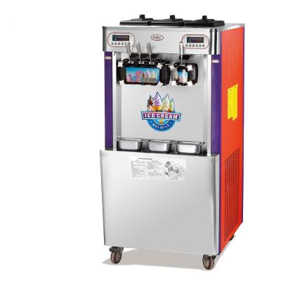 China 48L/H Two Controller Four Flavor Commercial Catering Soft Serve Ice Cream Machine With LED Screen for sale