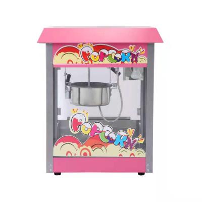 China Bakery Guangzhou Commercial Pink Color 8oz Popcorn Making Machine With Roof for sale