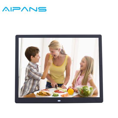 China Clock Aipean AD151 15 Inch 1024x768 High Resolution Digital Photo Frame With 8GB Storage Media, Auto On/Off Time, MP3 and Video Player for sale