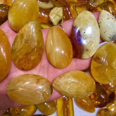 China DIY Jewelry Making Water Drop AmberPendants Natural Stone Bead Baltic Amber Gemstone for sale