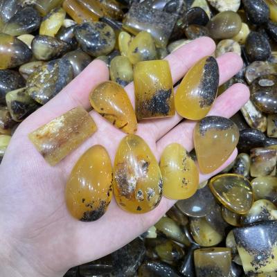 China DIY Jewelry Making 2-10mm Water Drop Amber Pendants Natural Stone Beads Baltic Amber Gemstone for sale