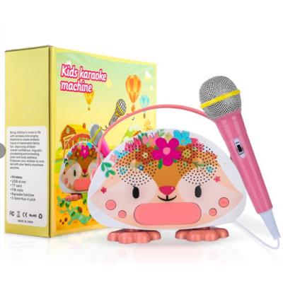 China Toy Toys 2020 Portable Handheld Battery Operated Microphone Karaoke Machine Wireless Singing Machine With Musical Microphone For Kids for sale