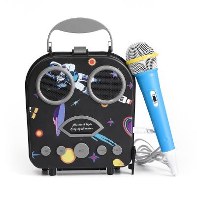 China Baby Singer Mini Karaoke Machine 2022 Kids Toys Eco-Friendly Educational Karaoke Machine Speaker for Kids Musical Instruments with 2 mics for sale