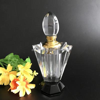 China China fashion flower shaped romantic clear crystal k9 perfume bottle from china factory for sale