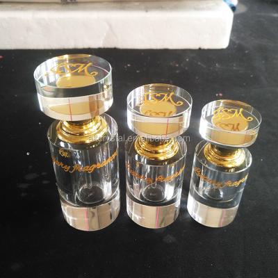 China Wholesale World Quality Super Fancy Mini Essence Crystal Perfume Bottle 3 Olive 6 12ml Oil Bottle For Promotional Gifts for sale