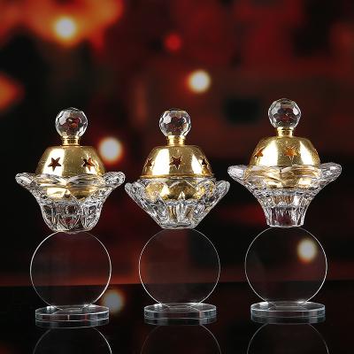 China Home Decorative Fragrance Crystal Glass Incense Oil Burner Wholesale India Cheap Price for sale