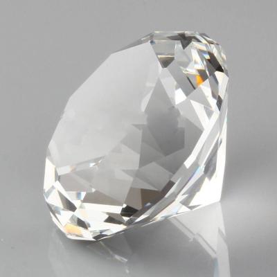 China Transparent Home Decoration Crystal Diamond Accessories from Europe 20mm~50mm Crystal Diamonds for sale