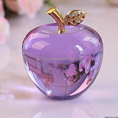 China Wedding Gifts for Guests Hot Sale Wedding Favors Beautiful Purple Crystal Fruit,Glass Wedding Gift for sale