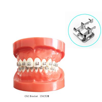 China Factory Comfortable Dental Orthodontic Orthodontic Instruments Brackets CNC Roth/MBT Metal Bondable Brackets for sale