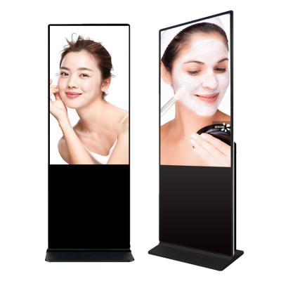 China Outdoor Indoor Wifi 4G Control P2.5 Floor Standing Led Mirror Screen Digital Signage Display Led Poster for sale