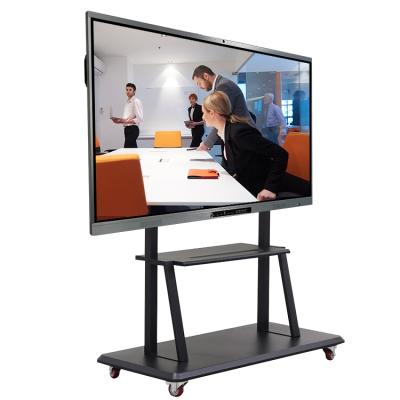 China 4k Webcam 4k Indoor Interactive Flat Panel LED Display Touch Screen Monitor 75inch Interactive Flat Panel For Conference for sale