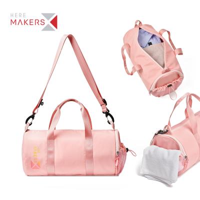 China New Multifunctional High Quality Nylon Compartment Bag Custom Waterproof Sports Women's Gym Yoga Outdoor Duffel Bag for sale