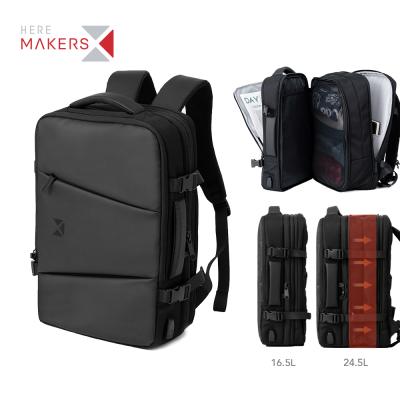 Chine With USB Factory Custom High Quality Expandable Travel Business Backpack Bag Men Laptop Backpack With USB à vendre