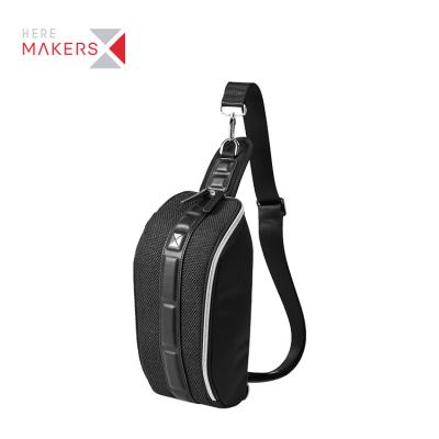 Κίνα Outdoor Activity Fashion Black Front Package Men Cross Body Shoulder Chest Pocket Sling Stylish Bag προς πώληση