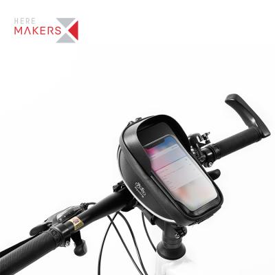 China Durable New Product PVC Window Touch Screen Phone Bicycle Handlebar Bag Bike GPS Bag Te koop