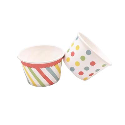 China Wholesale Price 13oz Paper Bowl Recyclable Disposable Ice Cream Paper Cup Box With Logo Printing for sale