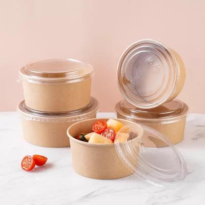 China Recycled Materials Buy China Wholesale Disposable Kraft Paper Bowl Food Packaging Snack Containers From Factory 1235ml for sale