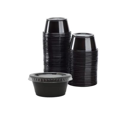 China Restaurant Stocked PP Small Deli Sauce Bowl Plastic Cup 0.75oz 1oz 2oz 3.24oz 4oz 5.5oz for sale