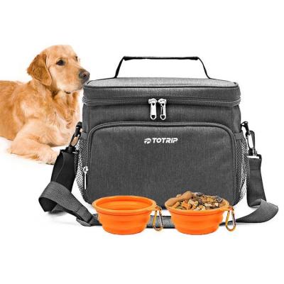 China Stored Collapsible Pet Puppy Rolls Feeding Supplies Accessories Storage Dog Food Travel Bag for sale