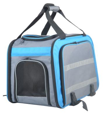 China Breathable Expandable Outdoor Bike Pet Travel Carrier for sale