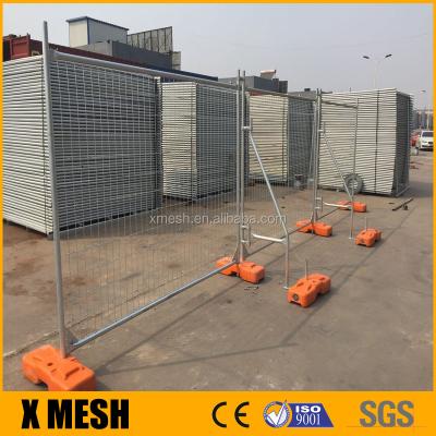 China Metal AS 4687 Standard Galvanized Temporary Fence Panels With Concrete Block And Clamp For Australia for sale