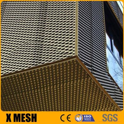 China Galvanized Expanded Sheet Copper Metal Grating For Canopies for sale