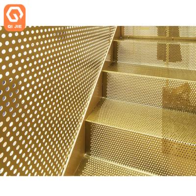 China Construction Standard ASTM E674 Brass Perforated Sheet With USA Standard For Building Decoration for sale