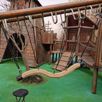 China Outdoor Commercial Playground Tree Swing Bridge Playground Playground Equipment Rope Bridge for sale