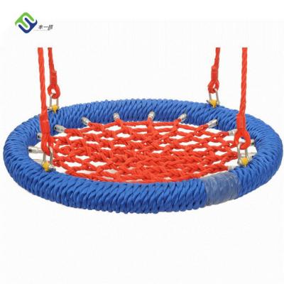 China Adjustable Hot Selling Outdoor Playground Kids Round Combination Rope Swing Red / Blue Mixed for sale