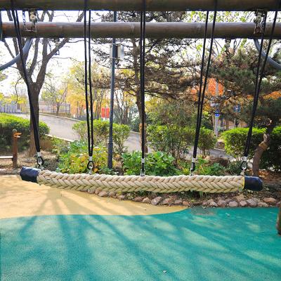 China Adjustable Obstacle Course Training Ropw Swing Bridge 150mm Unstable Swinging Floating Hot Sale for sale